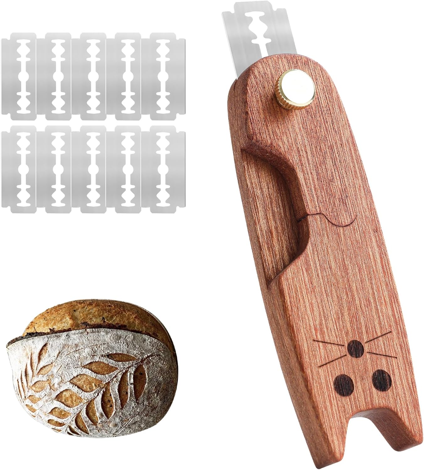 Bread Lame Sourdough Scoring Tools,Bread Scorer Tool for Homemade Bread,Dough Scoring Knife,Bread Razor Tool with 10 Razor Blades
