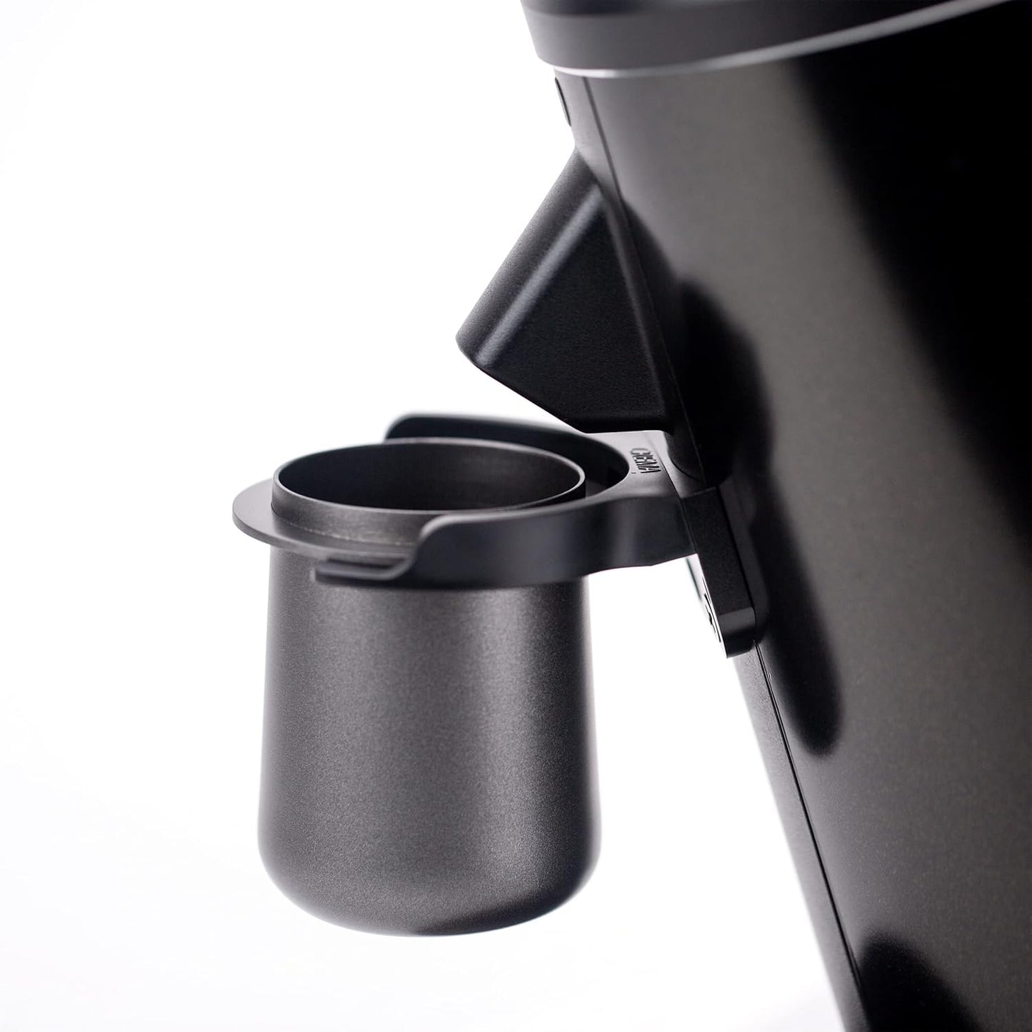 Crema Coffee Products 54mm Grinder Cradle | Compatible with Crema 54mm Bottomless Portafilters & Dosing Cups | Two Adjustable Heights | Easy Installation | Espresso Machine Accessory