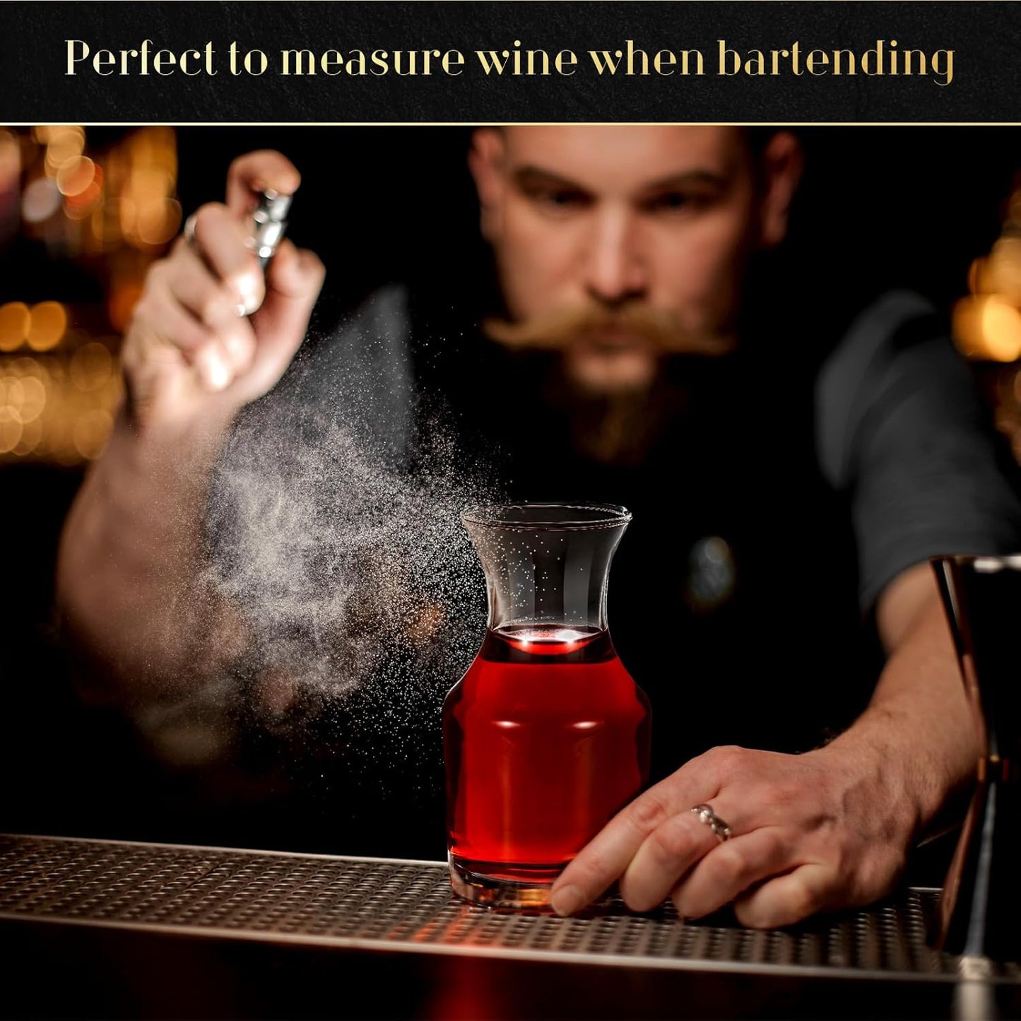 24 Pack Single Serving Wine Carafe Glass Small Mini Carafe Individual Wine Refill Decanter for Dinner Parties Tastings Bars Restaurants (6.5 oz)