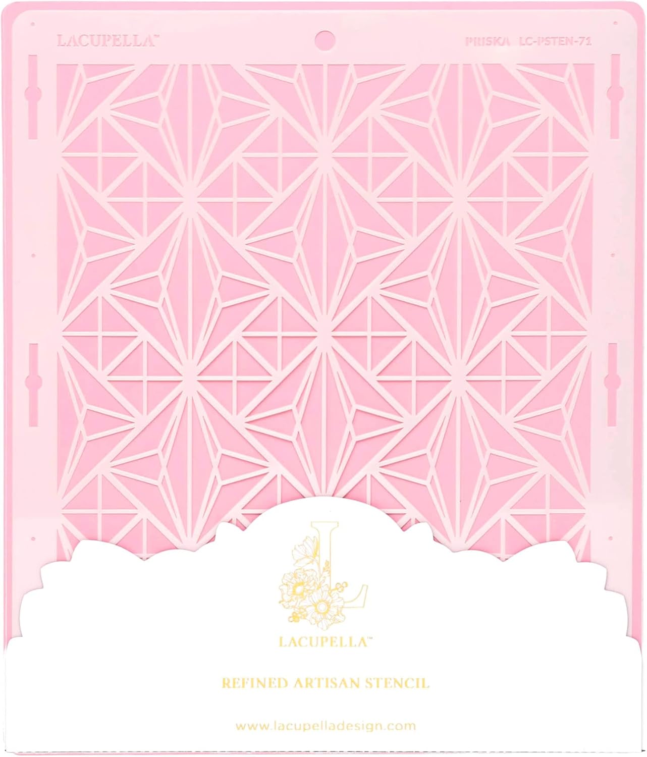 Cake Decorating Stencil for Tall Buttercream Cake, Royal Icing, Ganache, Paint, Airbrush (PRISKA)