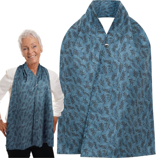 Adult Bib Scarf - Dignified Alternative to Bibs | Washable and Reusable Clothing Protectors for Eating