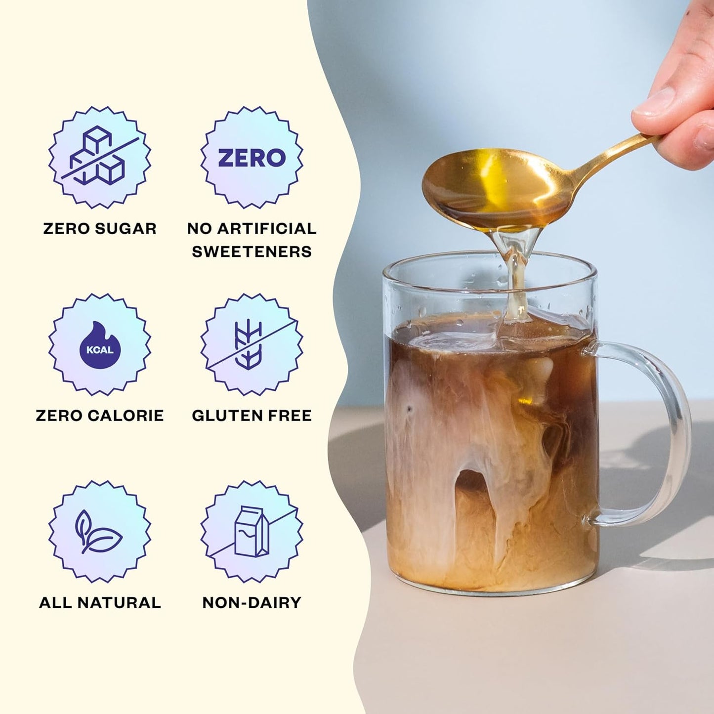 Javvy Coffee Syrup - Zero Sugar, Zero Calorie, Coffee Flavoring Syrup, Coffee Bar Accessories - Great for Flavoring All Types of Drinks – Caramel