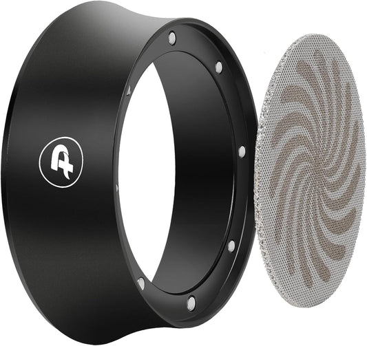 PUSEE 54mm Magnetic Dosing Funnel & Puck Screen Set 8 Magnetic Espresso Coffee Dosing Ring Reusable 1.7mm Puck Screen 316 Stainless Steel Fits All 54mm Portafilters Espresso Tools Espresso Accessories