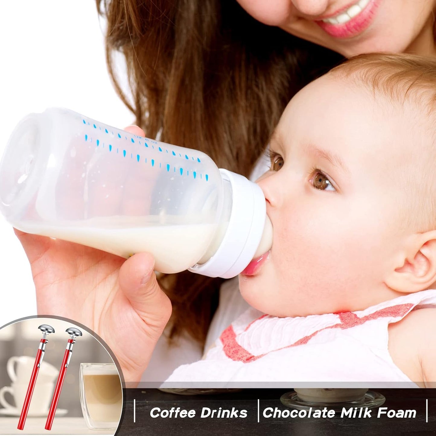 Xuhal 12 Pcs Stainless Steel Kitchen Thermometer with 5 Inch Long Stem 1 Inch Dial Thermometer Milk Frothing Food for Oven Probe Meat Grill BBQ Cooking Chocolate Water (Red)