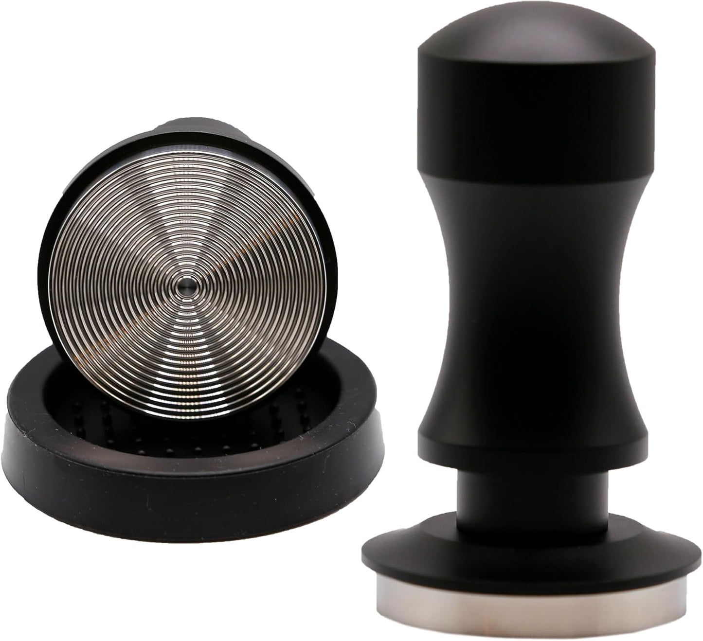 51mm Calibrated Espresso Coffee Tamper - Spring Loaded Coffee Tamp Tool with Mat - Precision Tamper Tool for Espresso Machines - Espresso Hand Press Tamper for Barista & at Home Brewers