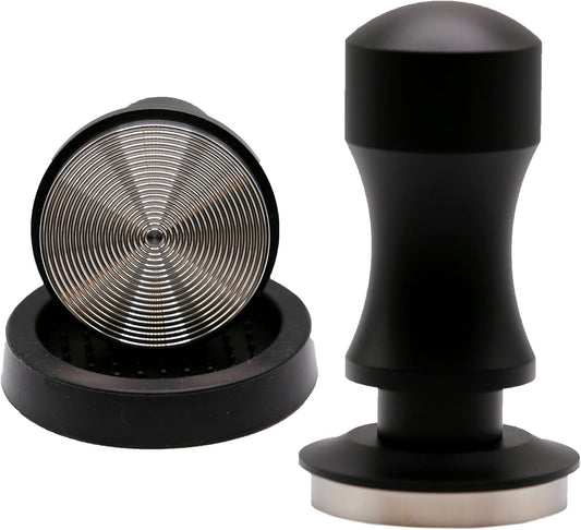 51mm Calibrated Espresso Coffee Tamper - Spring Loaded Coffee Tamp Tool with Mat - Precision Tamper Tool for Espresso Machines - Espresso Hand Press Tamper for Barista & at Home Brewers