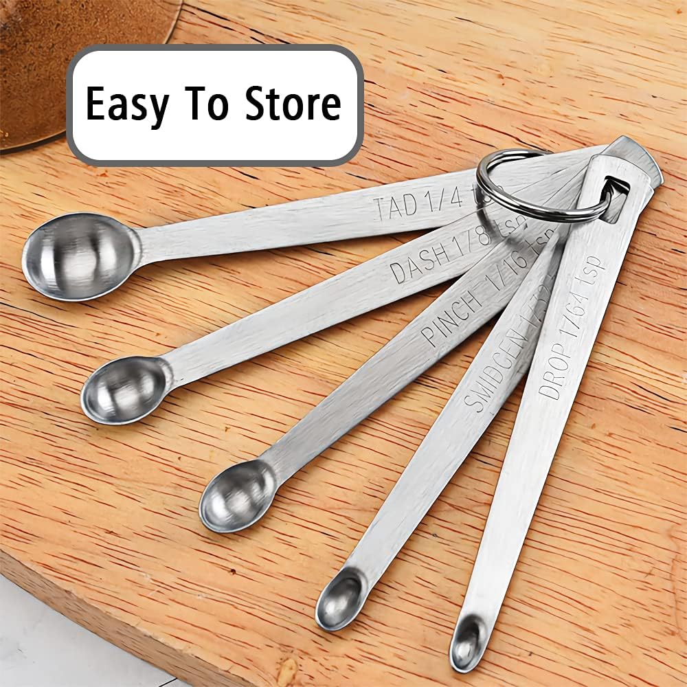 1PCS 1/64 Teaspoon(1/64tsp, 0.08ml, Drop) Single Tiny Measuring Spoon, Small Individual Stainless Steel Measure Spoons Only