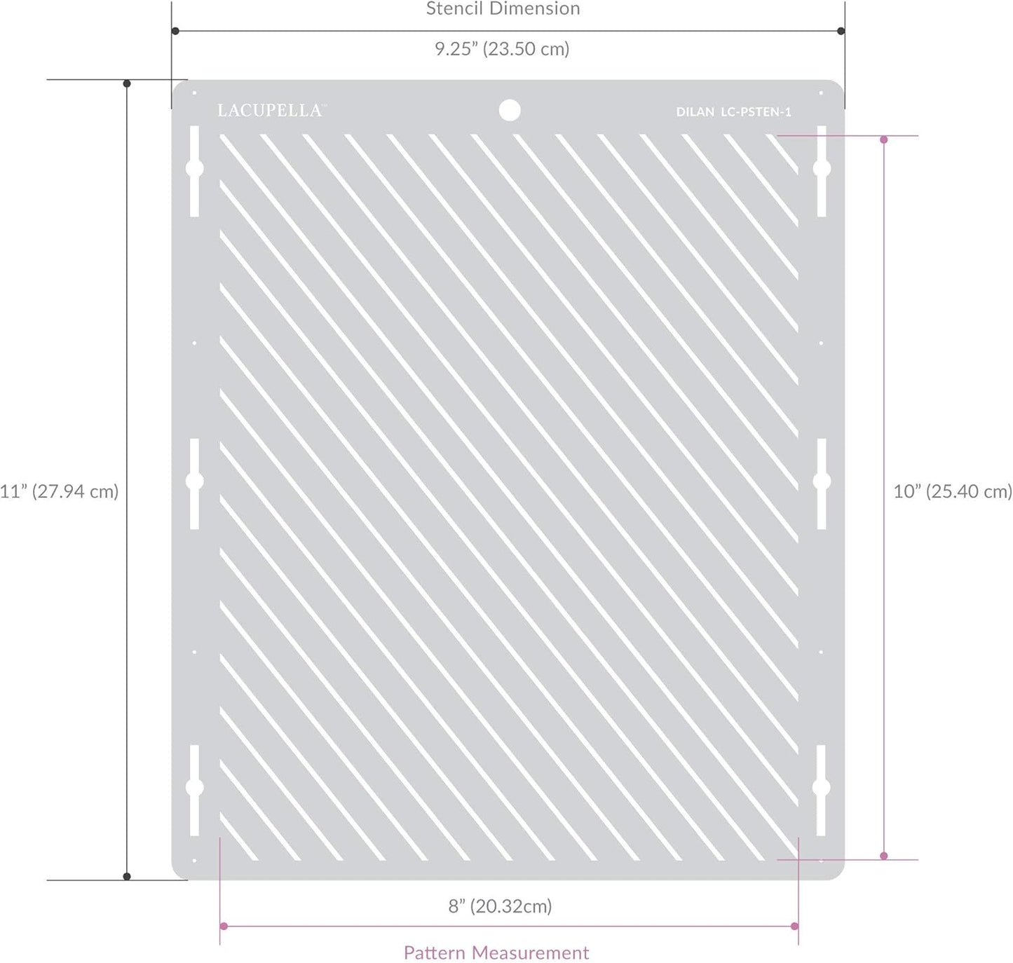 Cake Decorating Stencil for Tall Buttercream Cake, Royal Icing, Ganache, Paint, Airbrush (ORIO)