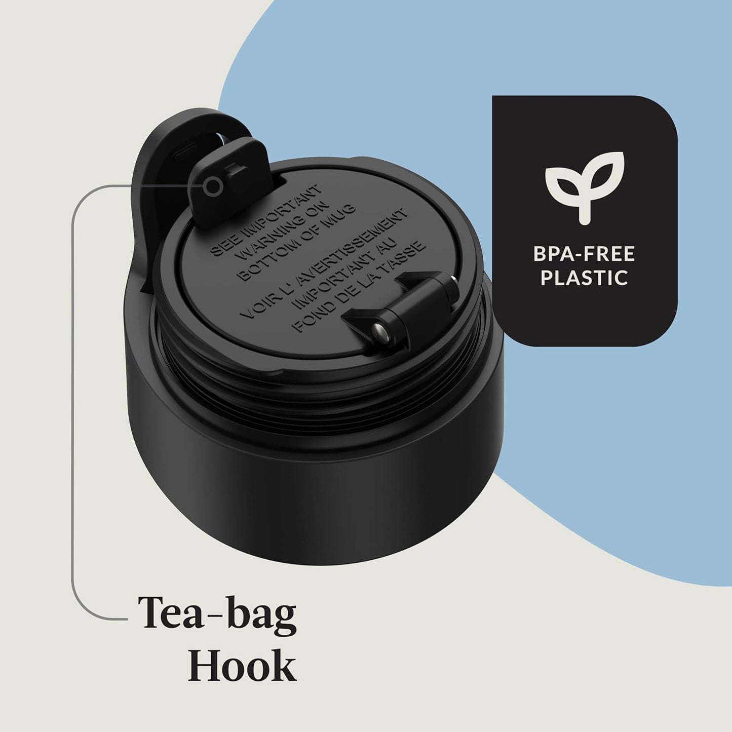 Contigo AUTOSEAL West Loop Vacuum-Insulated Stainless Steel Travel Mug with Easy-Clean Lid, 12oz, Glacier Frosted Pearl