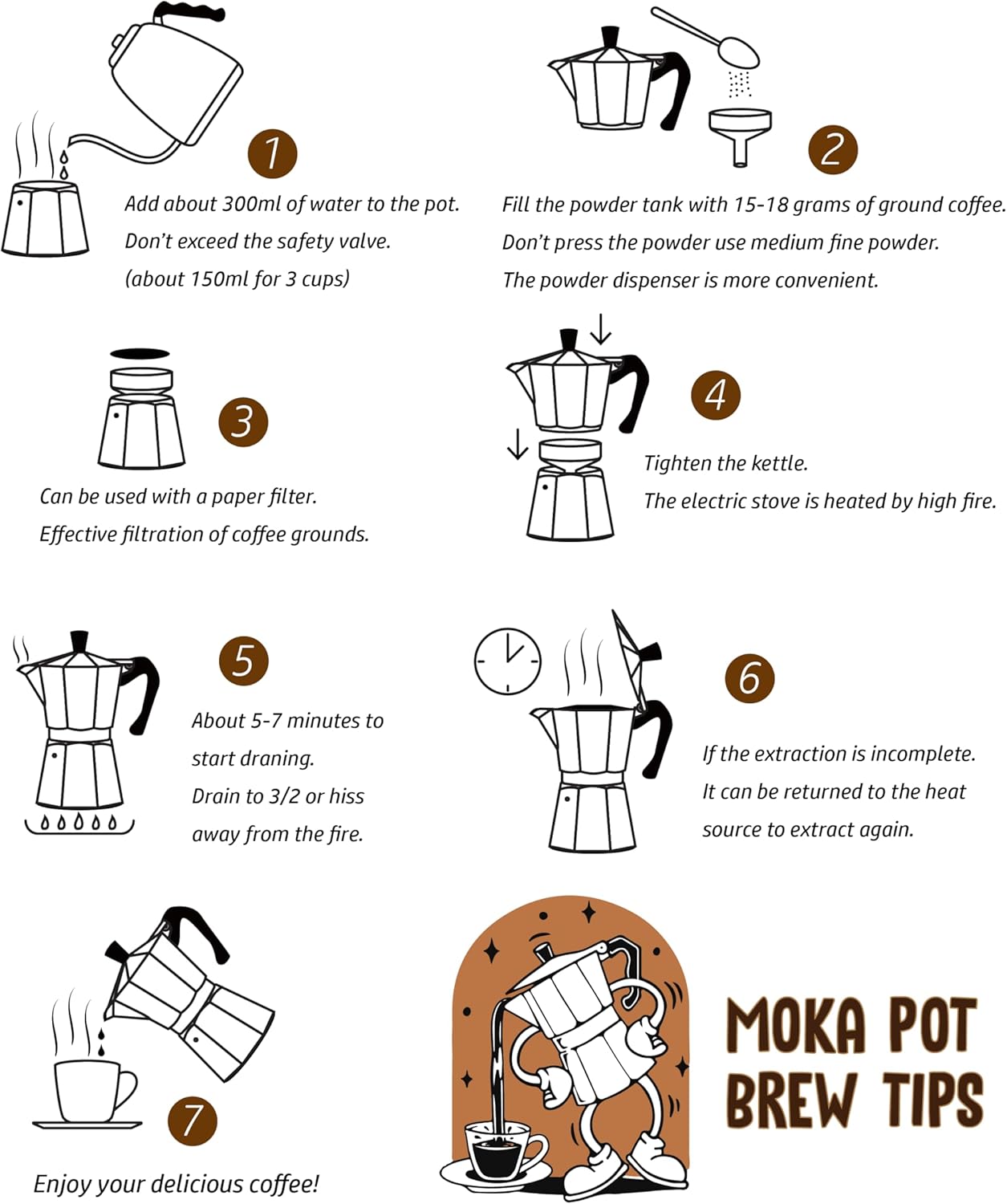 AGOGO Milano Moka pot, Stovetop Espresso maker, Greca Coffee Maker, Stovetop coffee maker and espresso maker percolator With Paper Filter 6 Cup Red