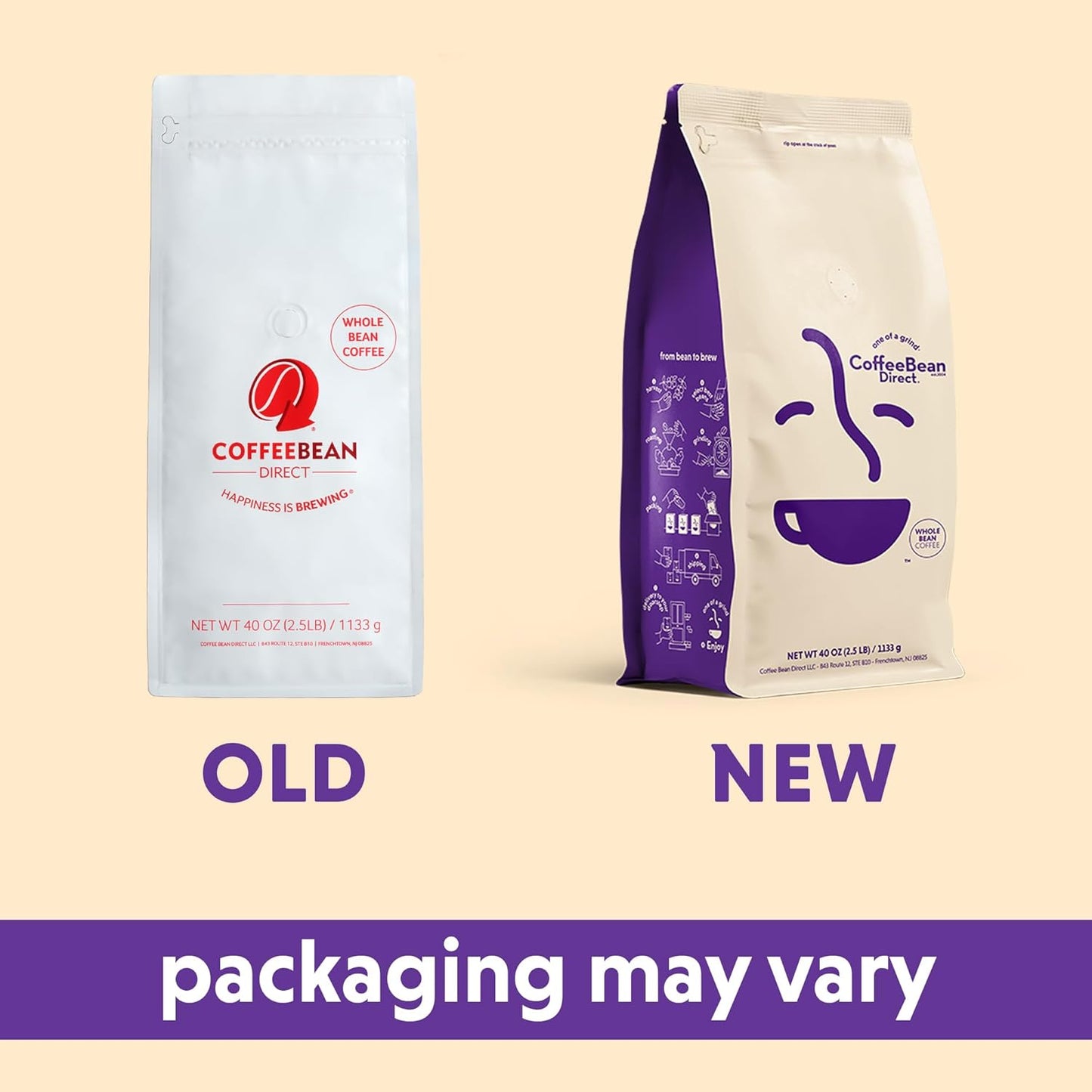 Coffee Bean Direct Sea Salt Caramel Mocha Flavored, Whole Bean Coffee, 2.5 Pound Bag (Pack of 1)