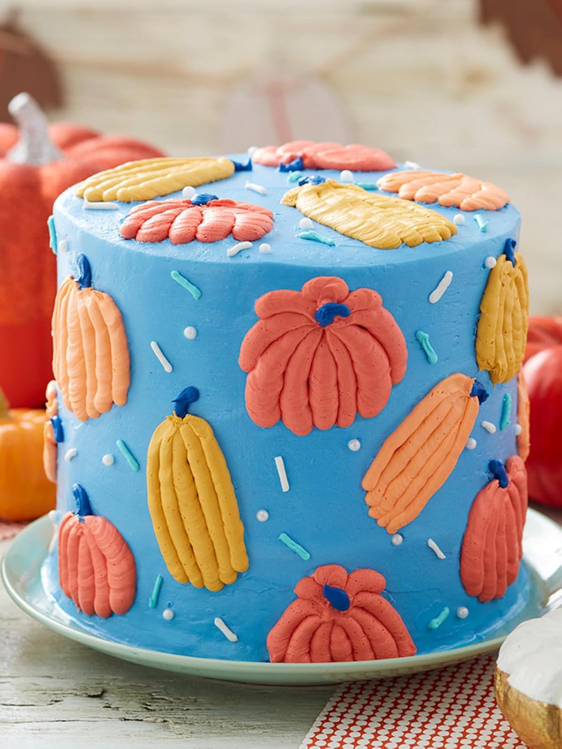 #5 Piping Tip and Bag Set – 3 Round Decorating Tips & 20 Disposable 8" Bags for Dots, Bead Borders, Writing & Designs