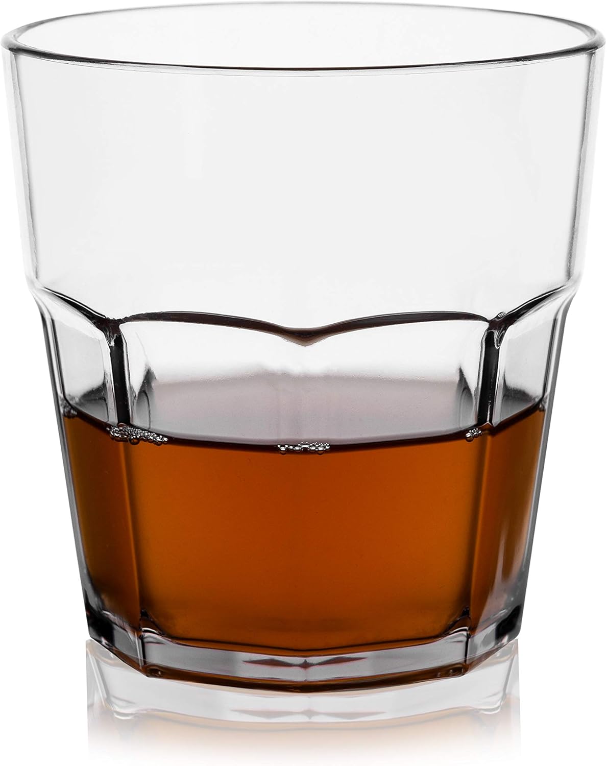 9oz Plastic Drinking Glasses Set of 4 Unbreakable Plastic Juice Tumbler Cups Reusabl Clear Tritan BPA-FREE Kids Water Cups, Dishwasher Safe, Shatterproof, Stackable