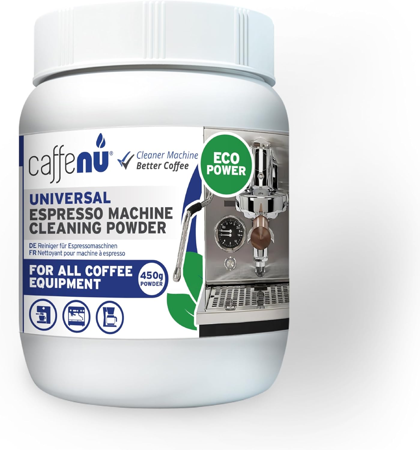 Coffee Machine Cleaner Powder 450G - Espresso Machine Cleaner for Group Head - Commercial Machine Cleaning Formula - Complete Your Barista Accessories Collection