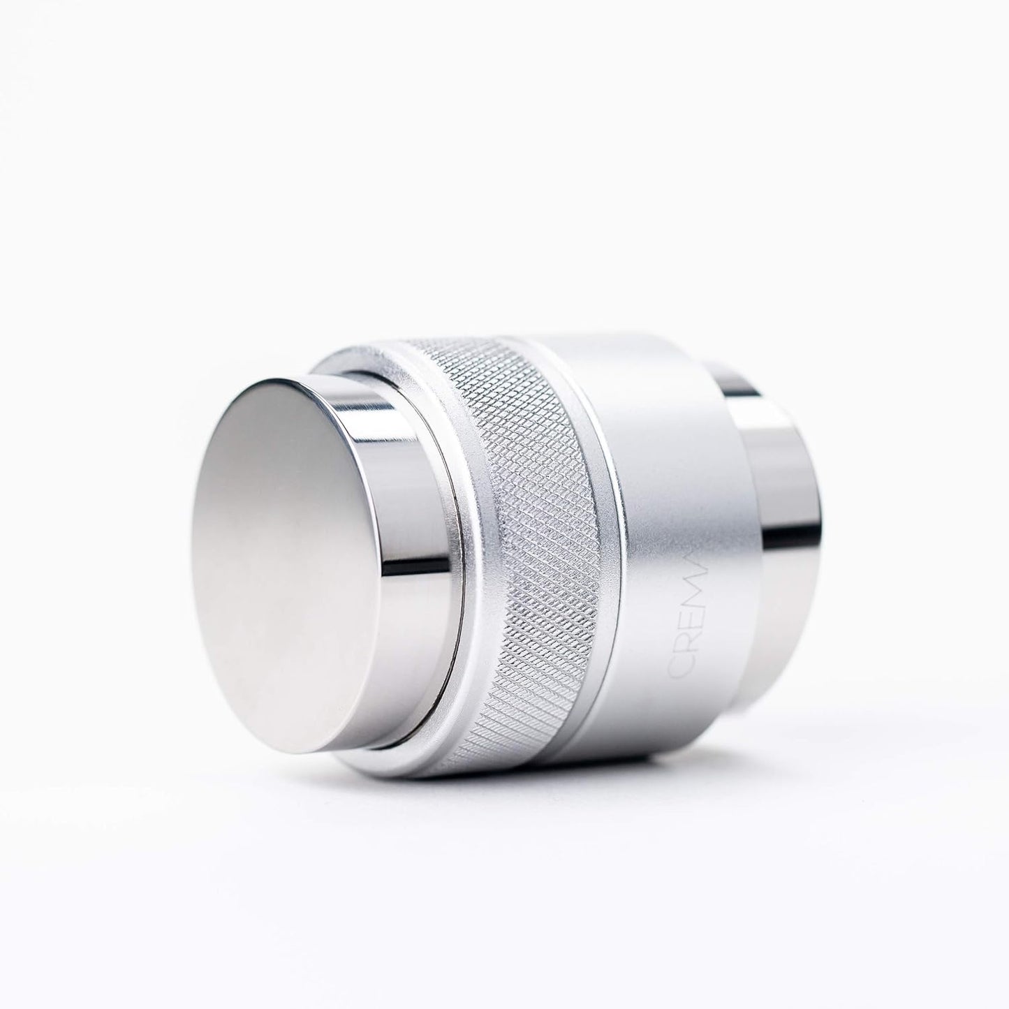 Crema Coffee Products 39.25mm Hand Tamper & Coffee Distributor | Compatible with Flair Classic, Signature,and Neo | Double-Sided, Adjustable Depth Tool | Made with Durable 304 Stainless Steel | Silver