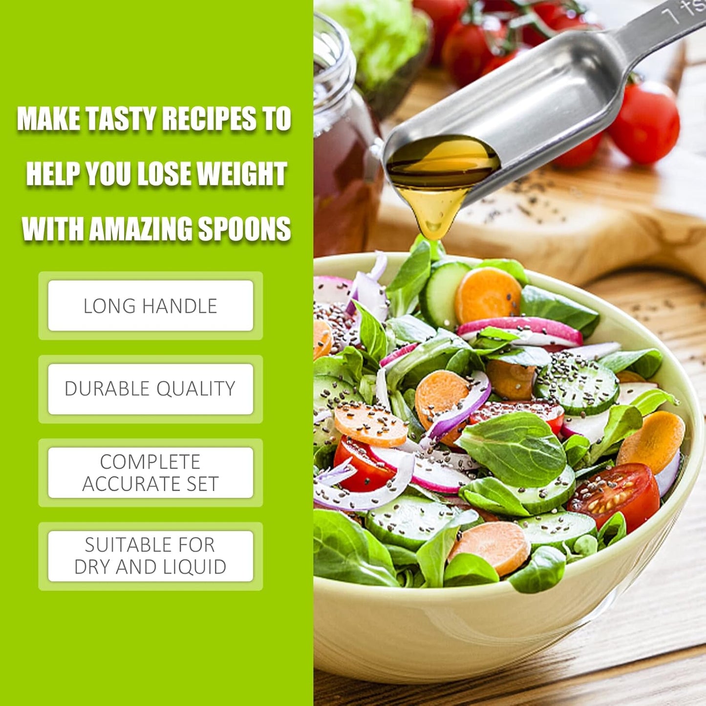 1PCS 1/16Teaspoon (0.33ml) Single Measuring Spoon, Individual Stainless Steel Long Handle Measure Tablespoon Only