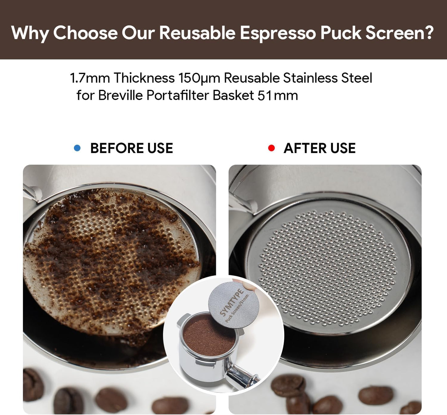 51mm Tamper Espresso Accessories Kit: Espresso Tamper Set, Tamper for Espresso Machine Coffee Tamper Espresso Tools Barista Tools | Espresso Kit Espresso Machine Accessories Fit 51mm Portafilters