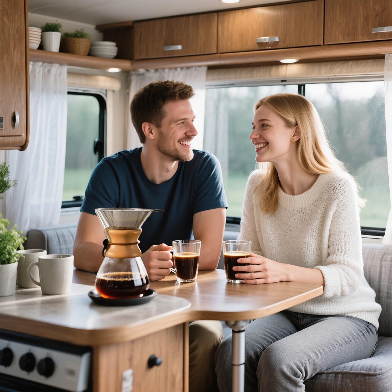 Subjectthree Coffee Pour Over 8 Cup Coffee Maker Glass Coffee Dripper Carafe Pot with Filter for Home Office Camping Easy Clean (8 Cup/28 oz)