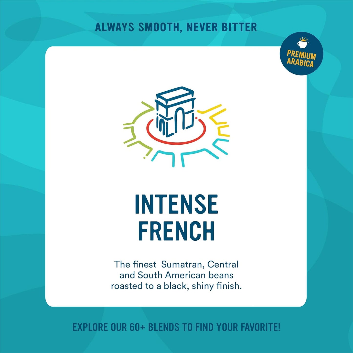 Cameron's Coffee Roasted Ground Coffee Bag, Intense French, 28 Ounce