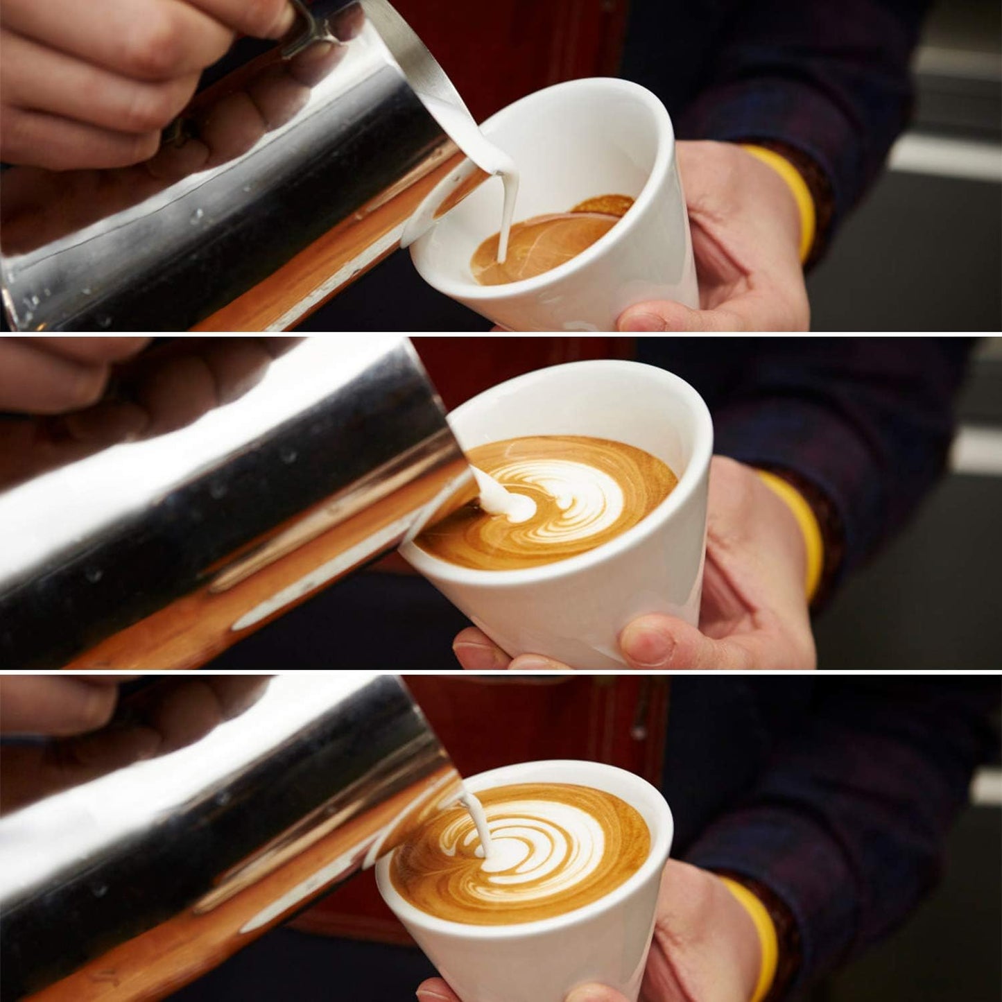 32oz Milk Frothing Pitcher, Stainless Steel Espresso Latte Cup Steaming Pitcher Creamer Cup, Milk Frother Cup Espresso Machine Accessories Barista Tools Jug for Coffee Cappuccino with Latte Art Pen