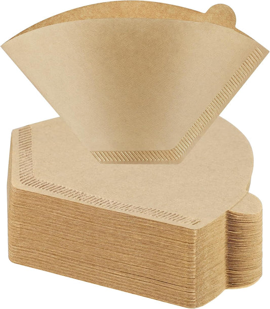 200 Count Coffee Filter #2, 2 Cone Coffee Filters Unbleached Natural 2 Cone Filters Paper Compatible with Drip and Pour Over Coffee Maker, 100-Count Per Box