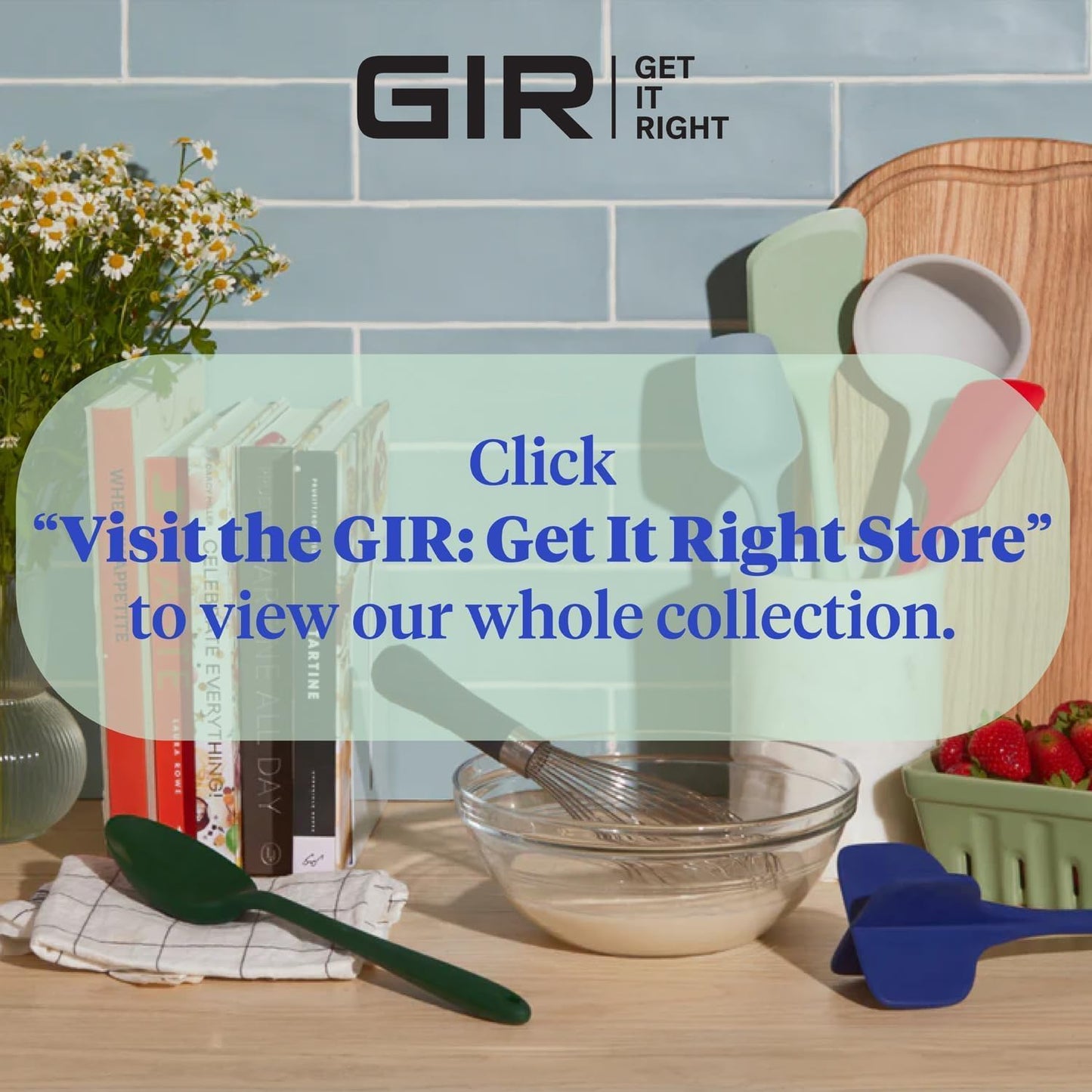 GIR: Get It Right 5 Piece Silicone Cooking Utensils Set - Ladle, Spatula, Flip, Spoon & Spoonula, Non-Stick, Heat Resistant, Dishwasher Safe, Silicone Kitchen Utensils, BPA & BPS Free - Studio White