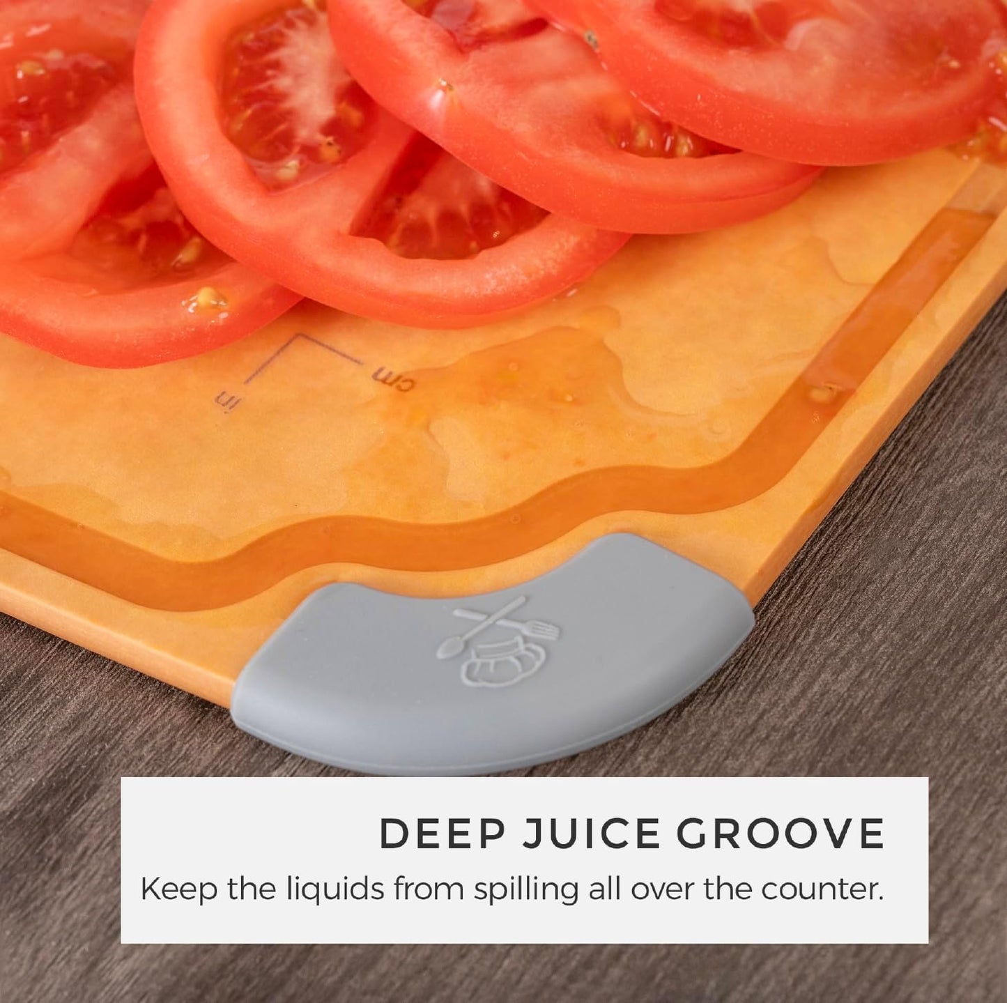 Elihome Cutting Pastry Board and 5-piece Premium Stainless Steel Kitchen Knife Set