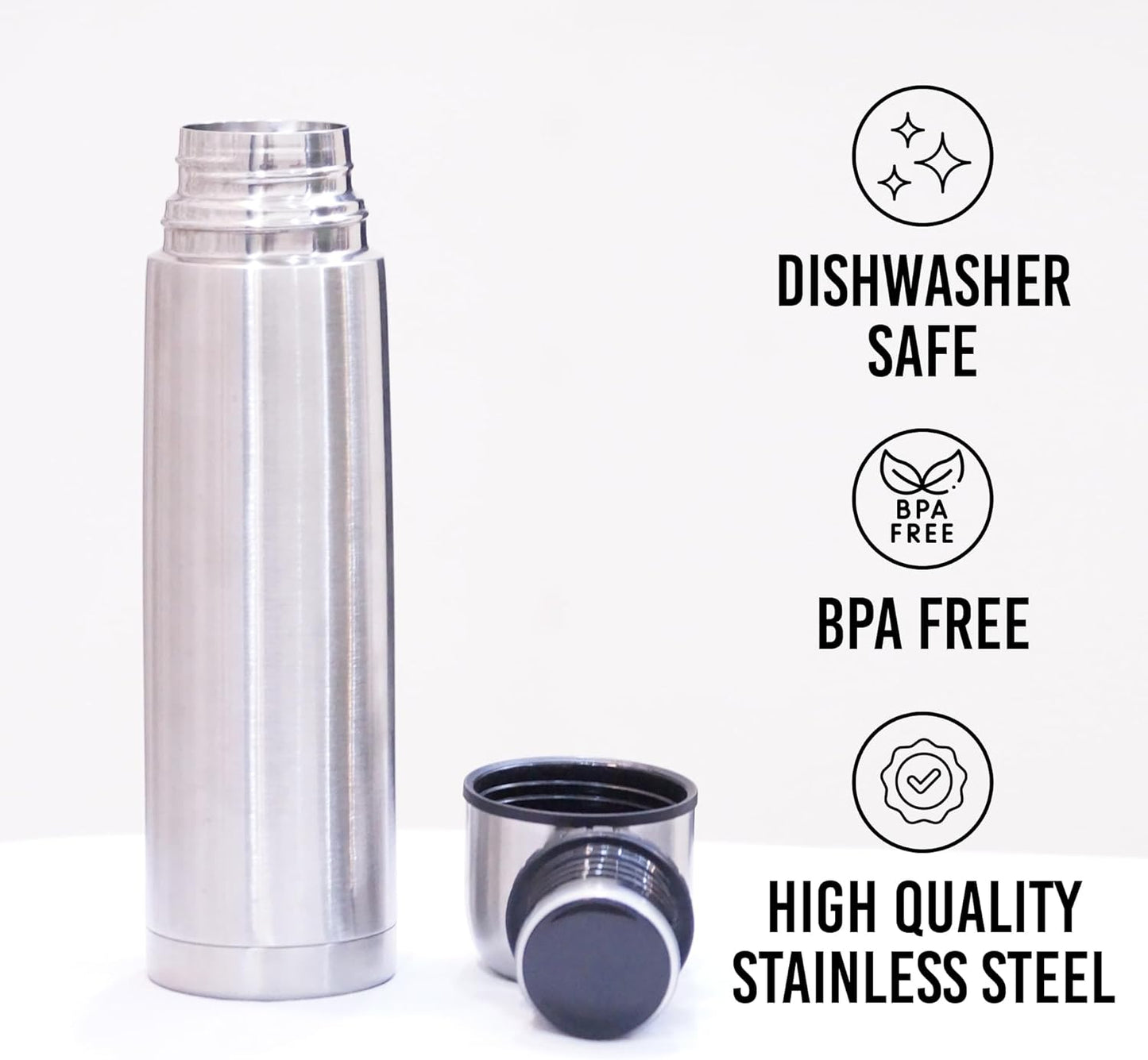 Best Stainless Steel Coffee Thermo, BPA Free, New Triple Wall Insulated, Hot & Cold for Hours. (34 OZ/1000ML)