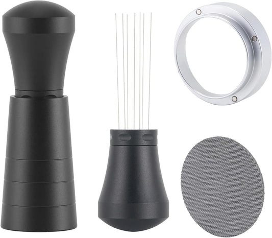 54mm WDT Tool Espresso Accessories Kit,GdHaHSP Dosing Funnel and Puck Screen Set,Espresso Stirrer Distribution Tool,Espresso Whisk for espresso tools