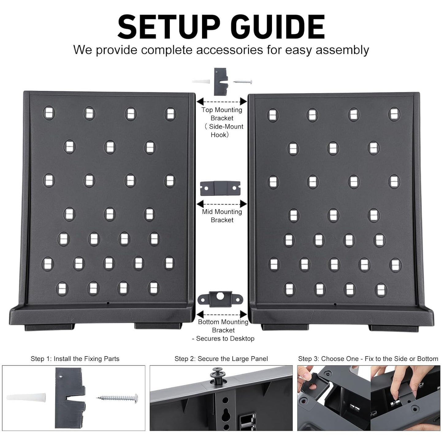 54 Pegs Lab Drying Racks Double Sided Pegboard Bench-top Wall-Mount Laboratory Glassware Detachable PP Test Tube Drying Draining Rack Cleaning Equipment
