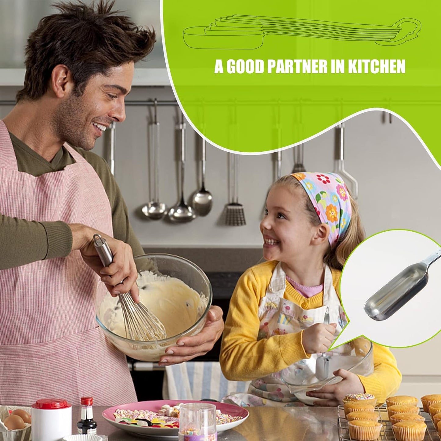 1PCS 4tsp (20ml) Single Measuring Spoon, Individual Stainless Steel Long Handle Measure Teaspoon Only