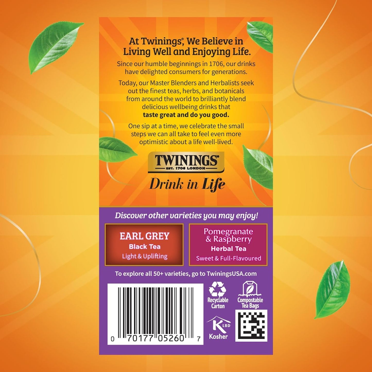 Twinings Blackcurrant Breeze Black Tea Individually Wrapped Bags, 20 Count (Pack of 1), Sweet, Tangy Taste, Caffeinated, Enjoy Hot or Iced, 20 Teabags