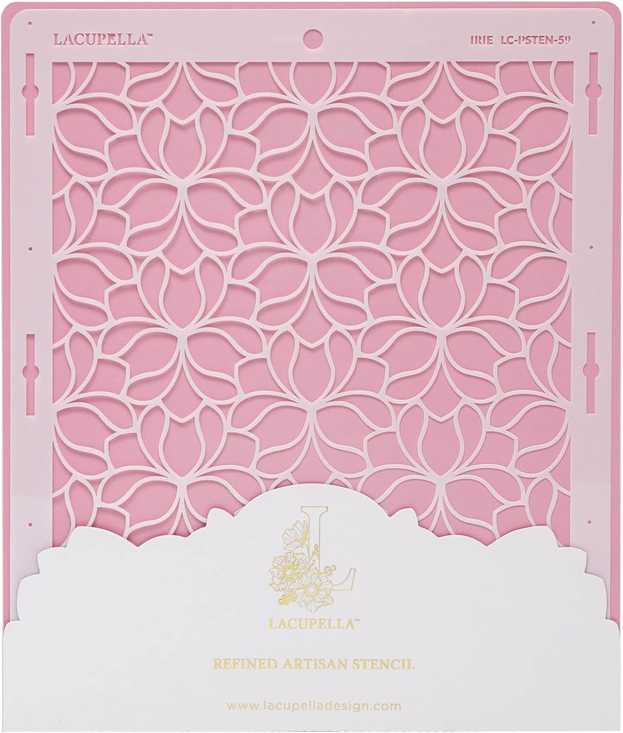 Large Cake Decorating Stencil (IRIE) Iris Flower Pattern