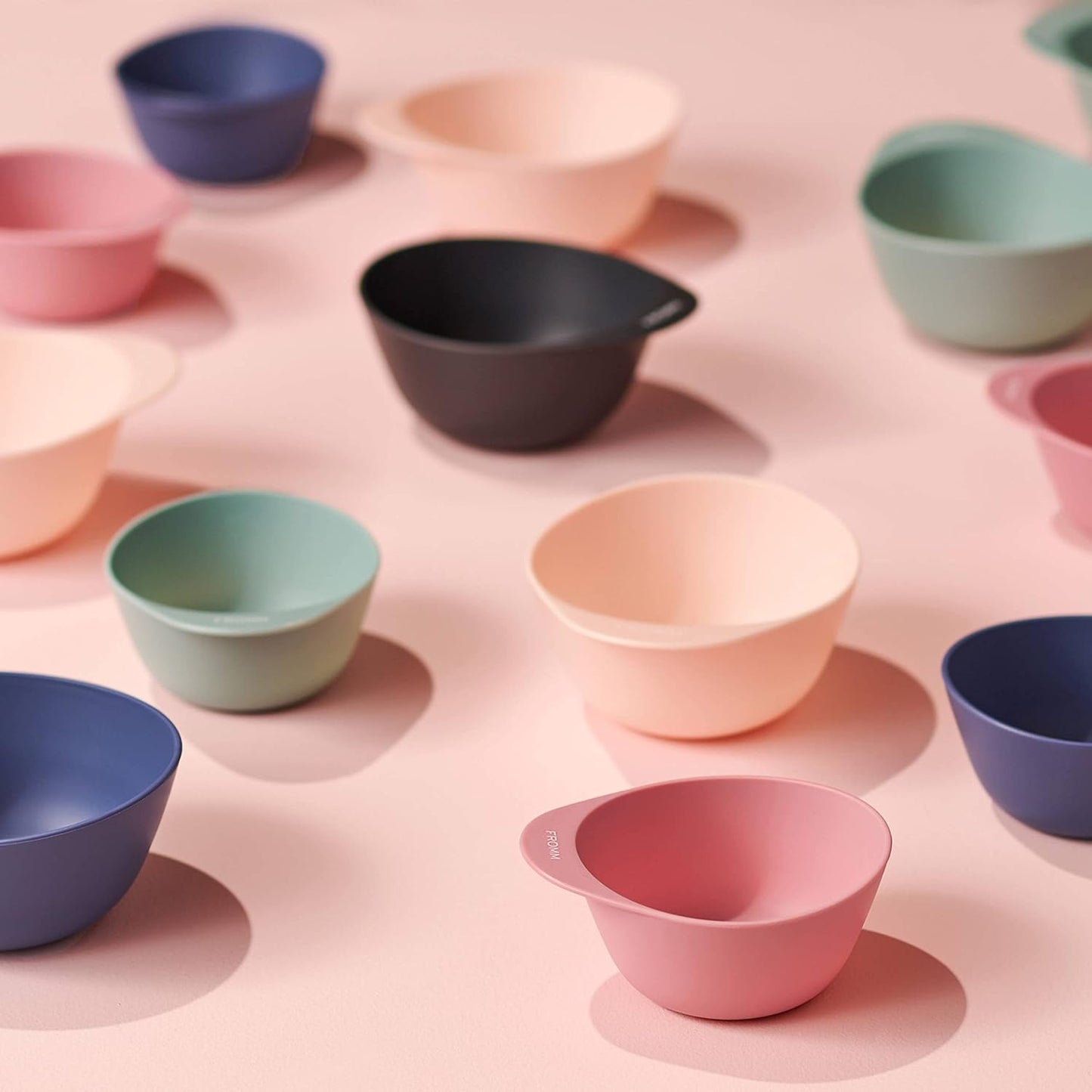 Fromm Color Studio Mixing Bowls for Hair Color, Hair Dye, Bleach and Treatments with Spill Proof Rubberized Base, 10 Ounce, 3 Pack