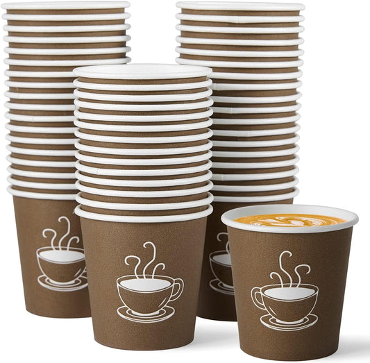 600 Pack 4 oz Paper Cups, Small Disposable Coffee Cups, Paper Espresso Cups, Hot/Cold Drinking Cups for Party, Picnic, Travel and Events
