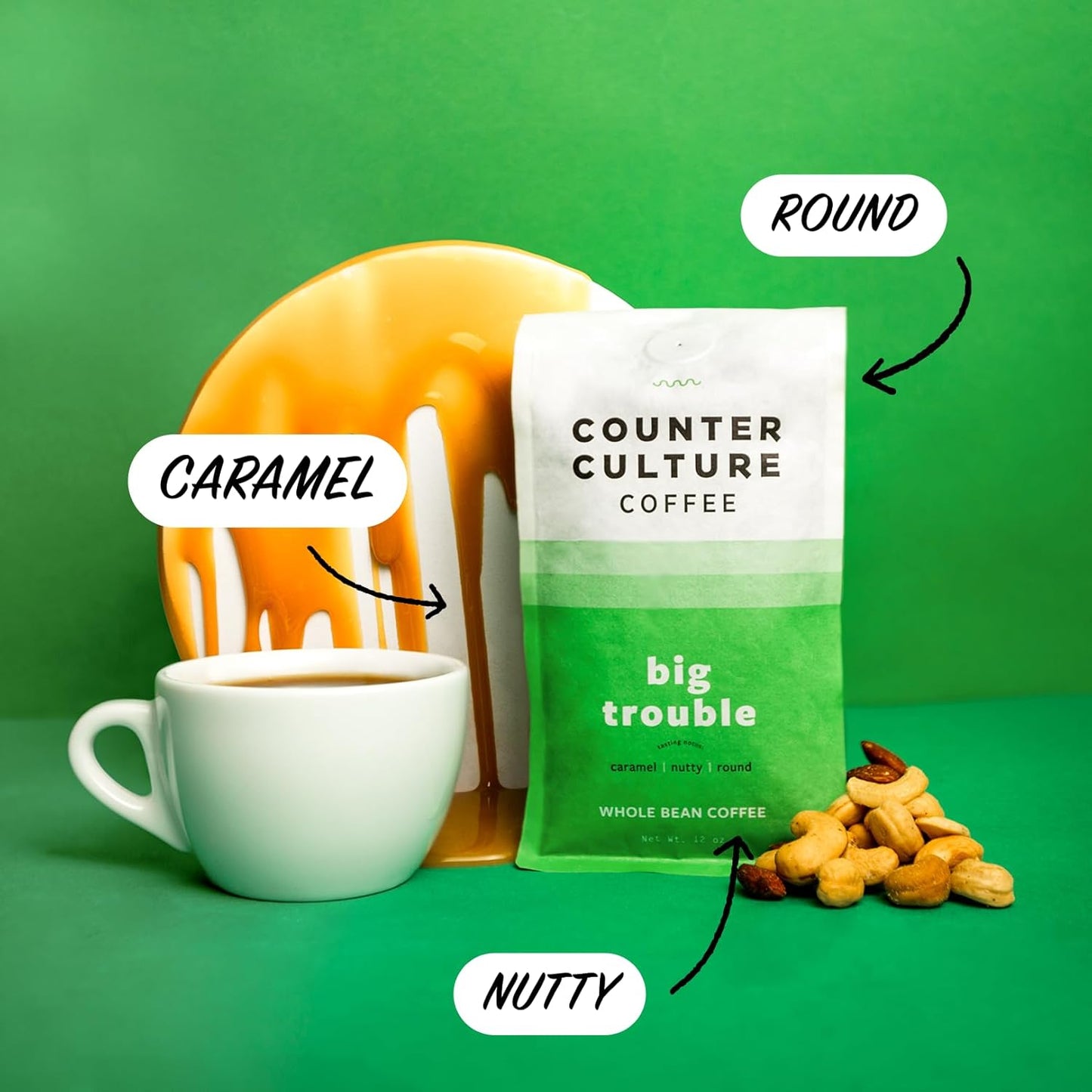 Counter Culture Coffee - Whole Bean Coffee - Multi-Pack - One 12oz Bag of Each (Big Trouble and Slow Motion)