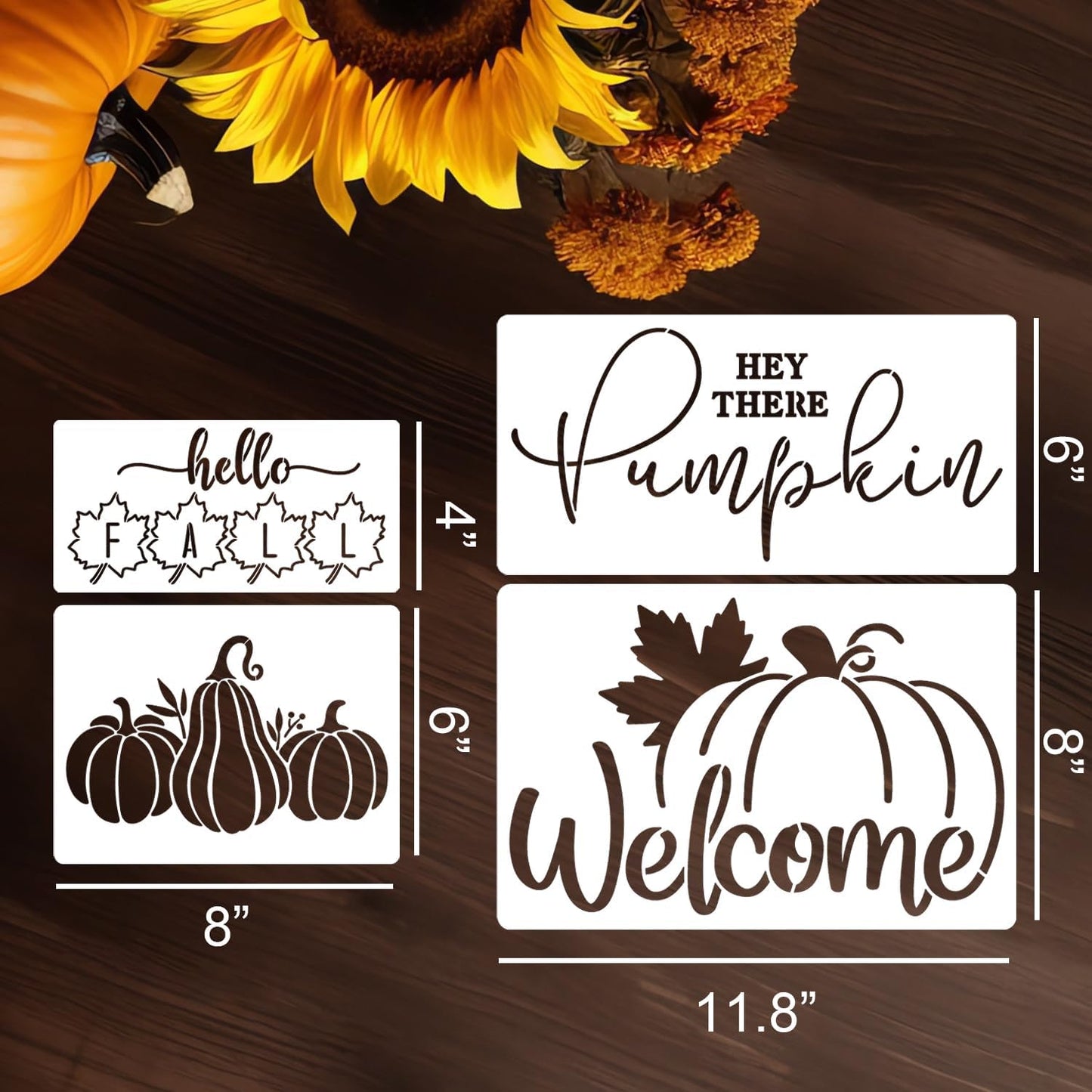 Fall Stencils Pumpkin Stencil Thanksgiving Stencils for Painting on Wood Fabrics Porch Hanger Fabrics Decor