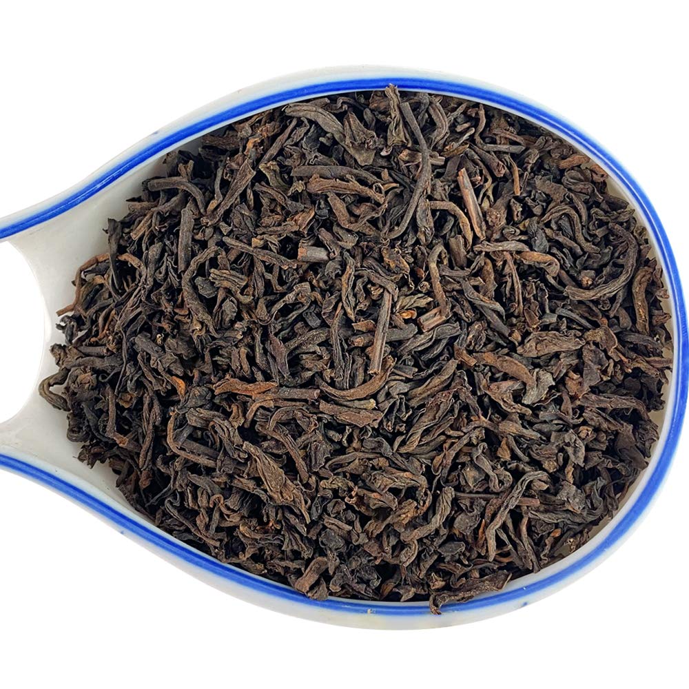 TIAN HU SHAN Puerh Tea - Ripe Pu'erh, Aged Black, 8 Ounce (Pack of 1)