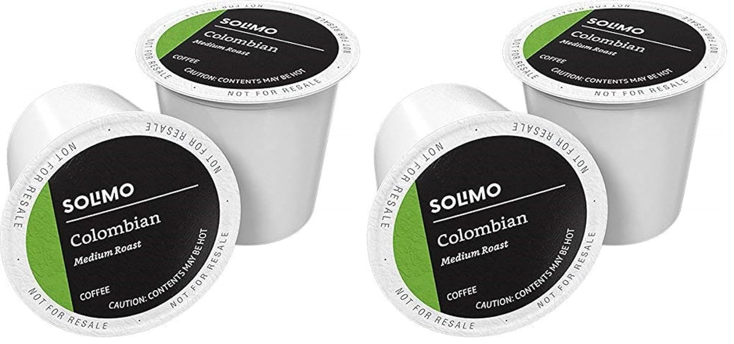 Amazon Brand - Solimo Medium Roast Coffee Pods, Colombian, Compatible with Keurig 2.0 K-Cup Brewers, 100 Count (Pack of 2)