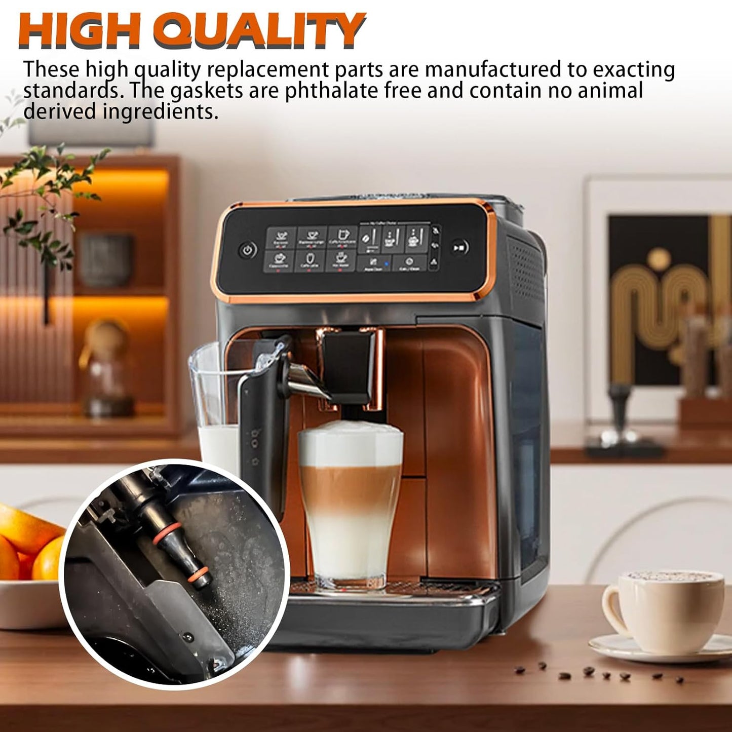 Gasket Seal Set, Compatible with Saeco Philips and Gaggia Coffee Machines,for The Water Tank, Brew Unit and Boiler Outlet