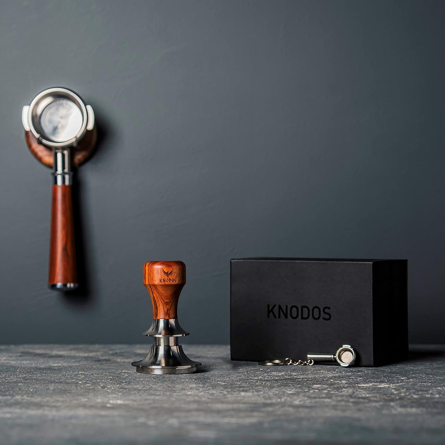 58mm Espresso Accessories Set – Tamping Station, Calibrated Tamper, Adjustable Coffee Distributor, WDT Puck Prep Tool & Scale for Rocket, ECM & Lelit