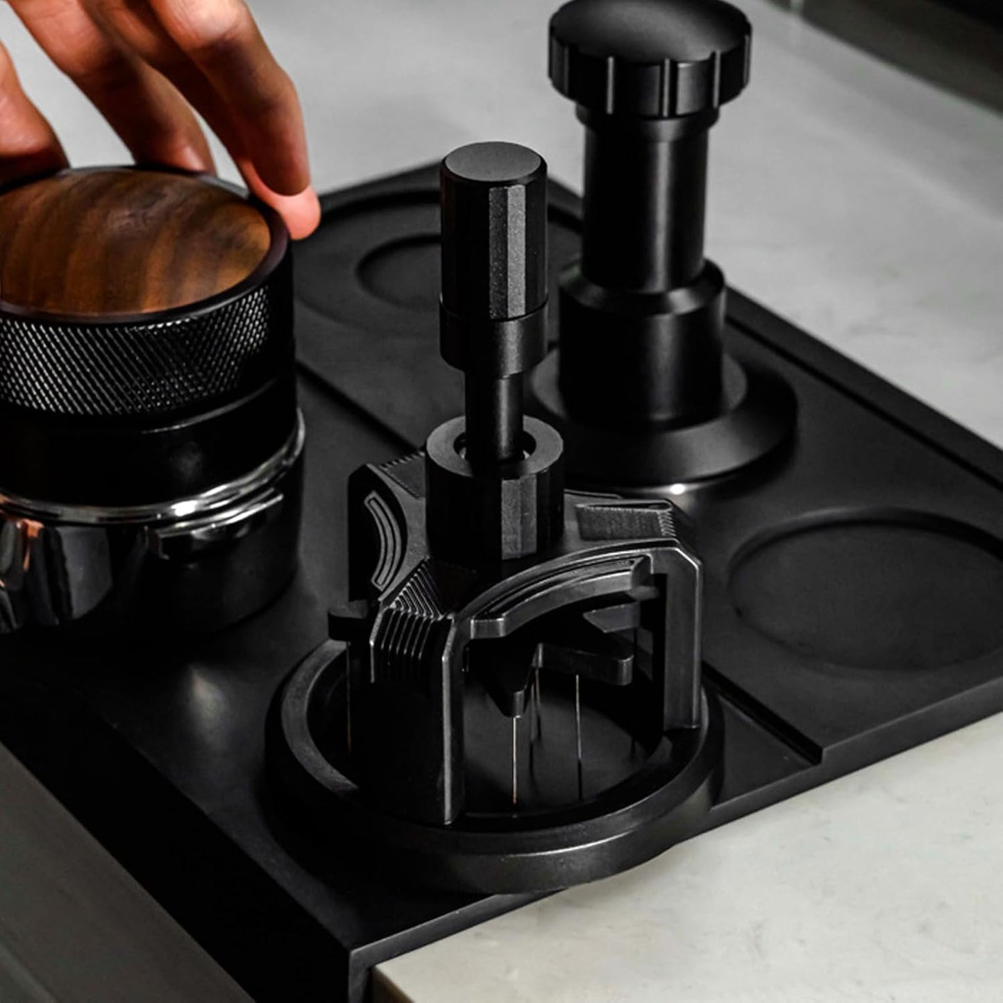 Irishom Adjustable WDT Tool Espresso Stirrer Distribution Tool 304 Stainless Steel Needles Coffee Distributor Detachable Coffee Powder Stirrer