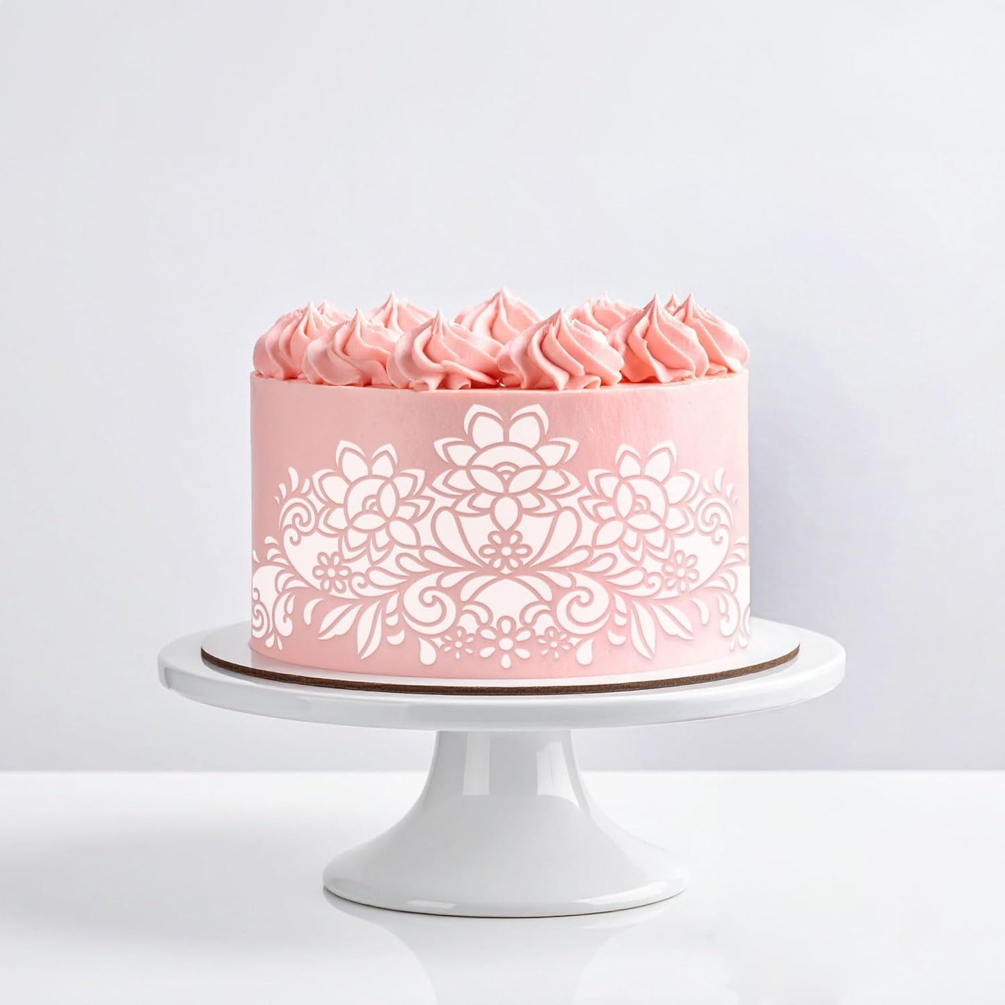 Long Border Cake Stencil, 4" x 12.75" (Belles)