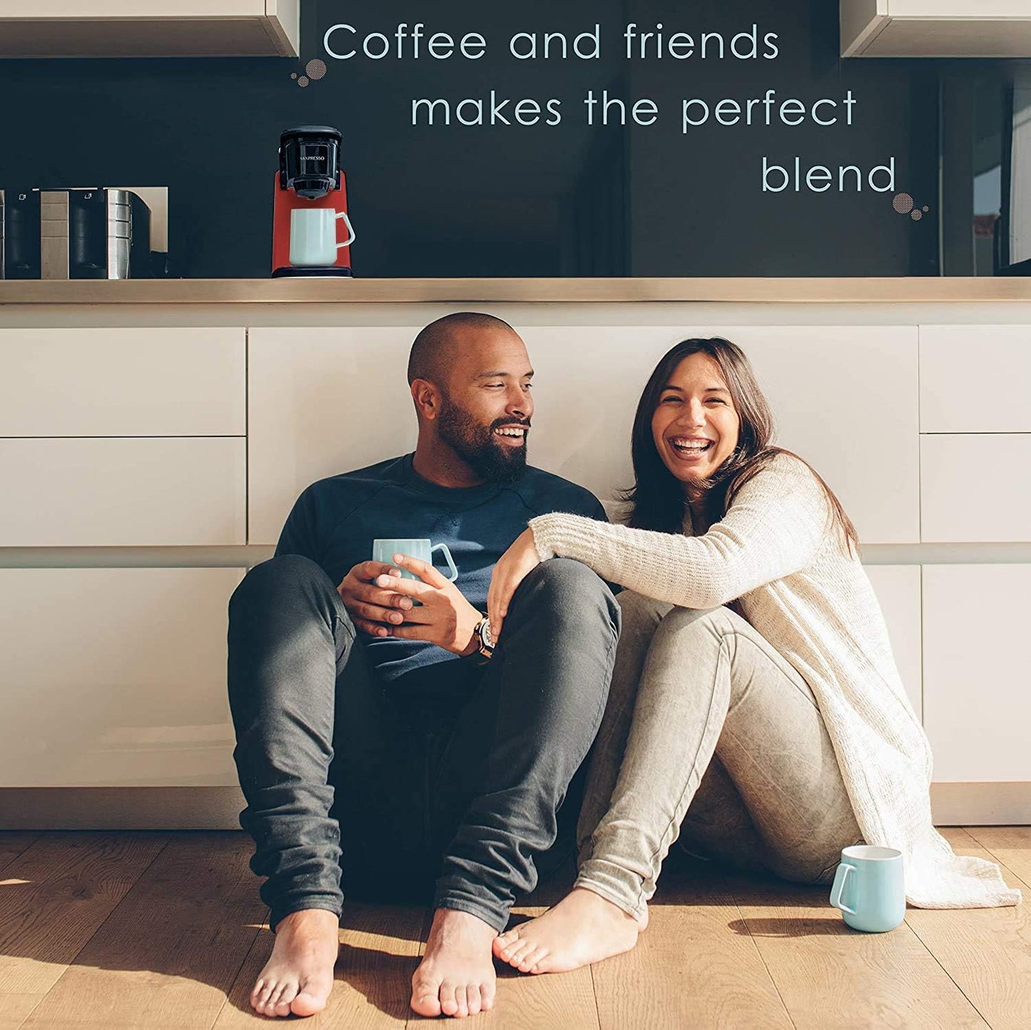 Mixpresso Single Cup Coffee Maker, Personal Single Serve Coffee Brewer Machine, Compatible with Single-Cups, Quick Brew Technology, One Touch Function Red Coffee Maker, 12oz One Cup Coffee Maker