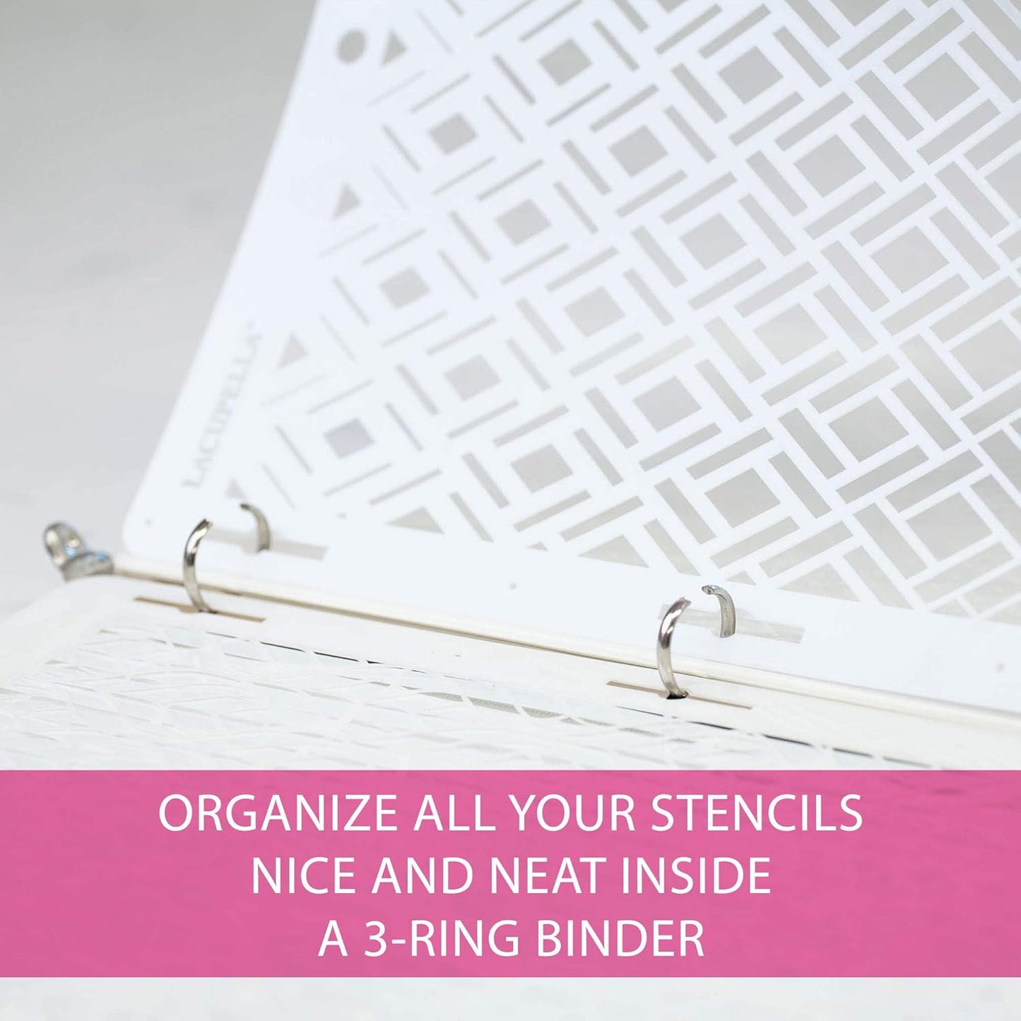 Cake Decorating Stencil for Tall Buttercream Cake, Royal Icing, Ganache, Paint, Airbrush (FIFI)