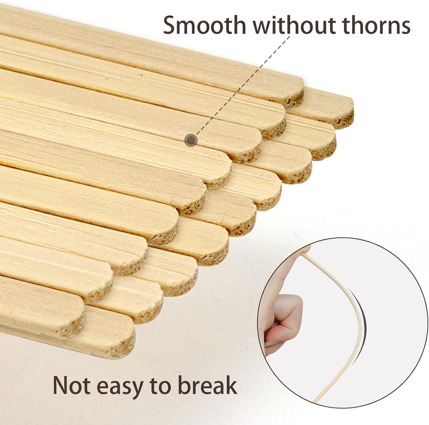 Bamboo Coffee Stirrers Individually Wrapped 500 Count, 7 inch Coffee Stir Sticks - For Hot Drinks and Cocktails, Smooth End, Disposable and Travel-Friendly