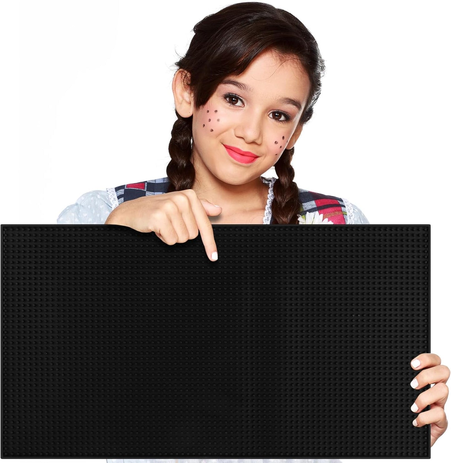 Extra Large (28 inch by 16 inch) Thick Rubber Service Bar Mat for Home Kitchen Counter Mat, Bartender Bar Mat, Dish Drying Mat, 2 Packs Black