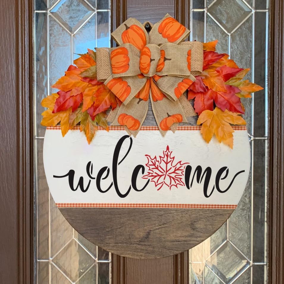 Fall Stencils for Door Mats 27”x14” Fall Doormat Stencils Pumpkin Stencil Templates for Doormat Wood Signs DIY Crafts Decor