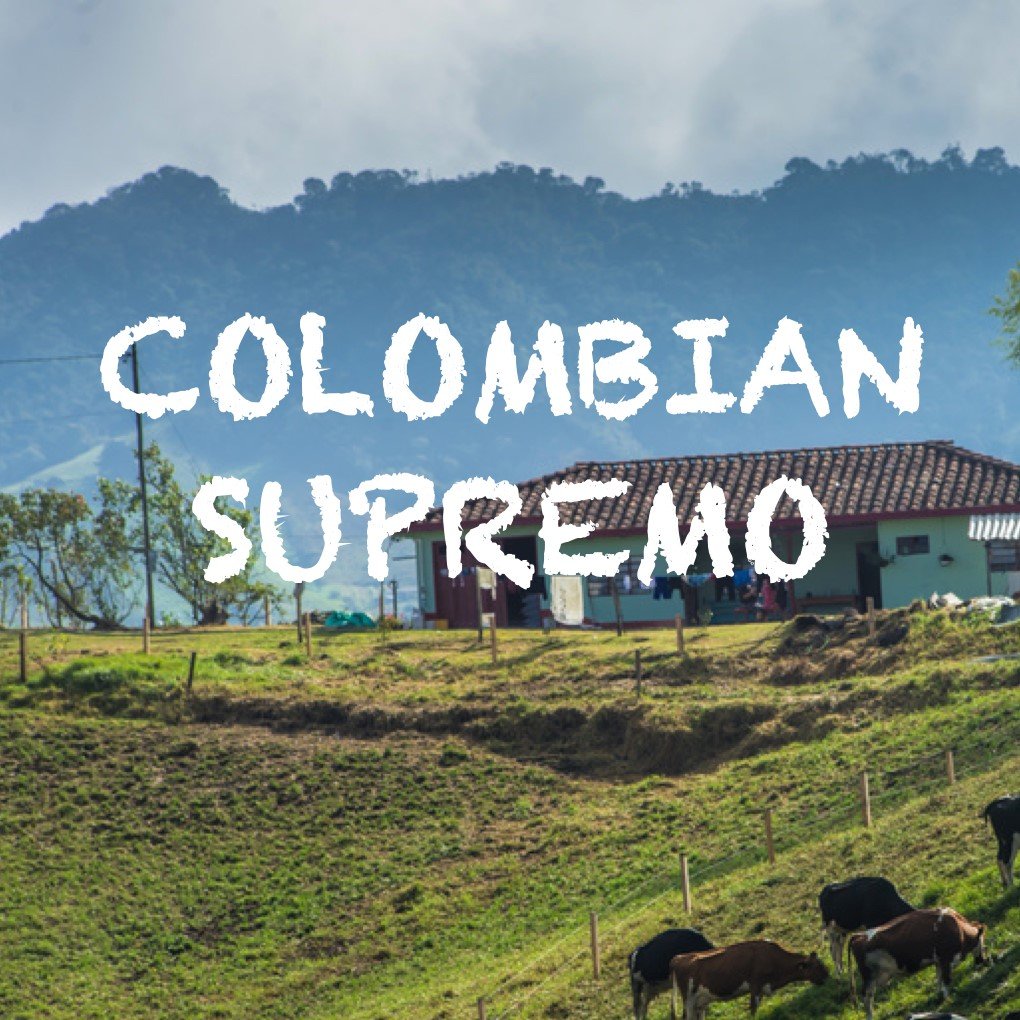 Colombian Supremo Coffee, Ground, Fair Trade, Fresh Roasted, 5 lbs