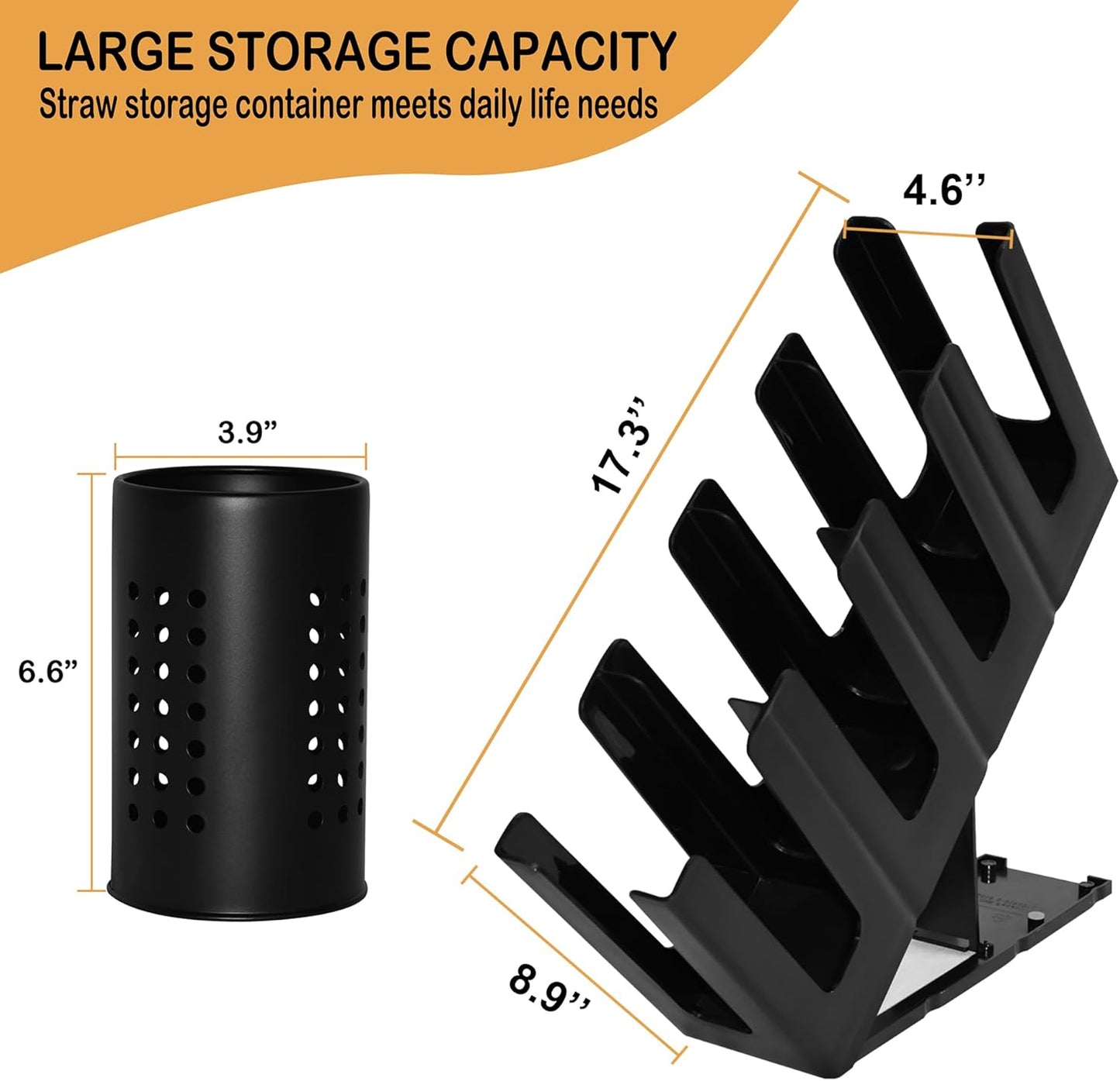 Cup Holder Lid Dispenser with Straw Organizer,4 Compartment 7 Adjusting,Cup Storage Organizer for Breakroom Countertop Coffee Station Bar Restaurant
